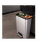 Kosz na śmieci z pedałem Compatta 50L inox Curver CEN-85869