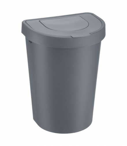 Kosz na śmieci Seattle Swing 25 L. szary PLAST TEAM CEN-86189