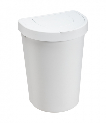 Kosz na śmieci Seattle Swing 25 L. biały PLAST TEAM CEN-86188
