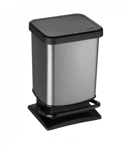 Kosz na śmieci z pedałem Rotho Paso 20L carbon metalizowany Rotho CEN-74550
