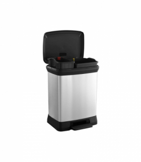 Kosz z pedałem do segregacji Curver Deco Bin metalalizowany 10+18L Curver CEN-65707