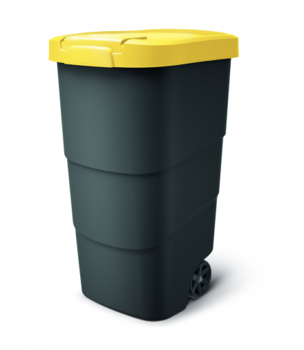 Kosz ogrodowy Keden WHEELER 110 L - żółty Prosperplast CEN-80976