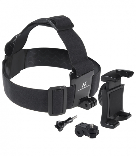 Sportowa opaska na głowę Maclean, obrotowa, do telefonu, aparatu, kamer GoPro i innych, uniwersalna, MC-825 Maclean CEN-59249