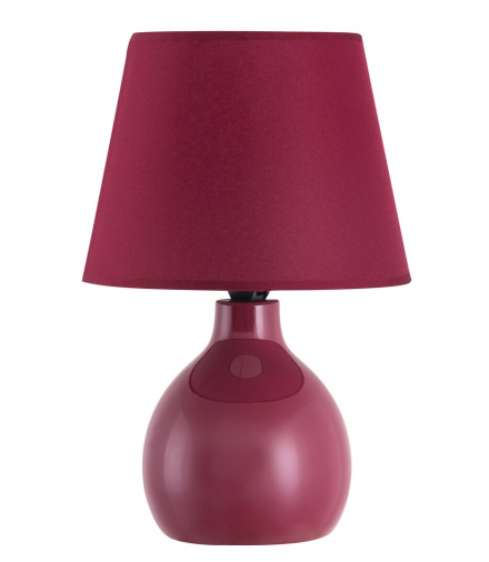 Lampa stołowa Ingrid E14 1x40W bordowy Rabalux 4478