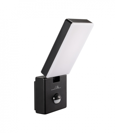 Lampa LED z czujnikiem ruchu Maclean, czujnik ruchu PIR, kolor czarny, 10W, IP65, 800lm, barwa neutralna biała (4000K) MCE516 B Maclean CEN-85483