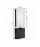 Lampa LED Maclean, kolor czarny, 10W, IP65, 700lm, barwa neutralna biała (4000K) MCE514 B Maclean CEN-85486