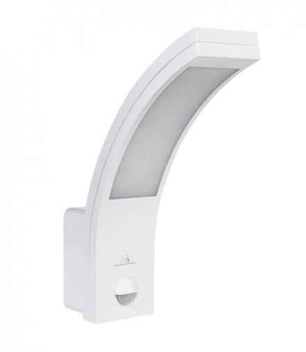 Lampa LED z czujnikiem ruchu Maclean, czujnik ruchu PIR, kolor biały, 10W, IP54, 750lm, barwa neutralna biała (4000K) MCE244 W Maclean CEN-58546