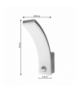 Lampa LED z czujnikiem ruchu Maclean, czujnik ruchu PIR, kolor szary, 20W, IP65, 2000lm, barwa neutralna biała (4000K) MCE512 GR Maclean CEN-85476