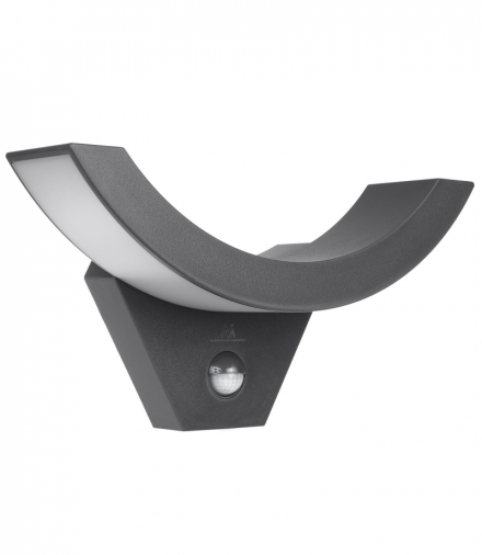 Lampa LED z czujnikiem ruchu Maclean, czujnik ruchu na podczerwień, kolor szary, 10W, IP54, 800lm, MCE290 GR Maclean CEN-65181