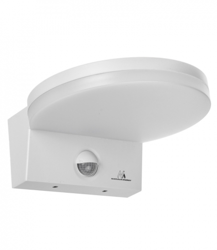 Lampa LED z czujnikiem ruchu Maclean, czujnik ruchu PIR, kolor biały, 15W, IP65, 1560lm, barwa neutralna biała (4000K) MCE344 W Maclean CEN-85140