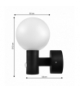 Lampa LED z czujnikiem ruchu Maclean, czujnik ruchu PIR, kolor czarny, 15W, IP65, 1600lm, barwa neutralna biała (4000K) MCE515 B Maclean CEN-85489