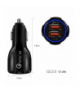 Ładowarka samochodowa Maclean, Qualcomm Quick Charge, QC 3.0 - 5V/3A, 9V/1.8A, 12V/1.6A, Gniazdo 5V/3.1A, Czarna, MCE478 B Maclean CEN-70308