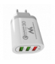 Ładowarka sieciowa Maclean, Qualcomm Quick Charge, QC 3.0 - 3.6-6V/3A, 6-9V/2A, 9-12V/1.5A, 2 gniazda 5V/2.1A, Biała, MCE479 W Maclean CEN-70309