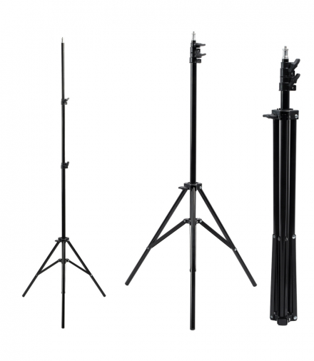 Statyw Maclean, do lampy pierścieniowej, LED 12", max. wysokość 200cm, max. obciążenie 3kg, MC-163 Maclean CEN-71703