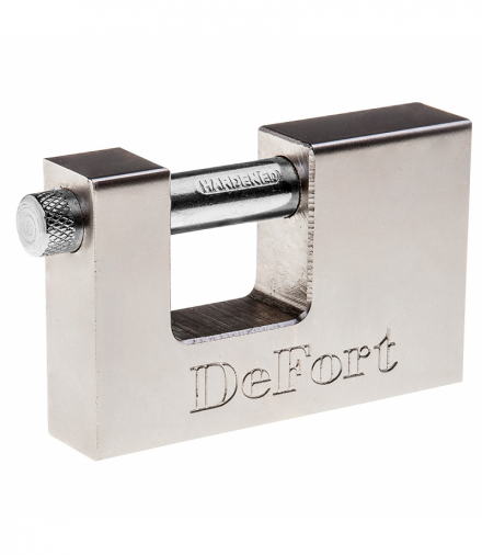 Kłódka trzpieniowa 90 mm, 3 klucze DEFORT TOP-90U333