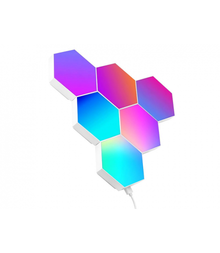 Sześciokątne lampy RGB Tracer Ambience Smart Hexagon, TUYA, TRACER TRAOSW47256