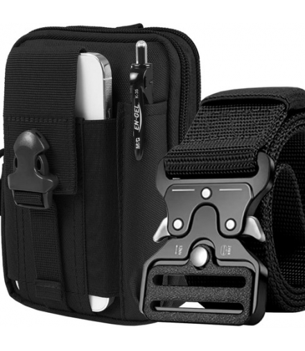 Nerka taktyczna + pasek czarna Trizand 24321 00024321