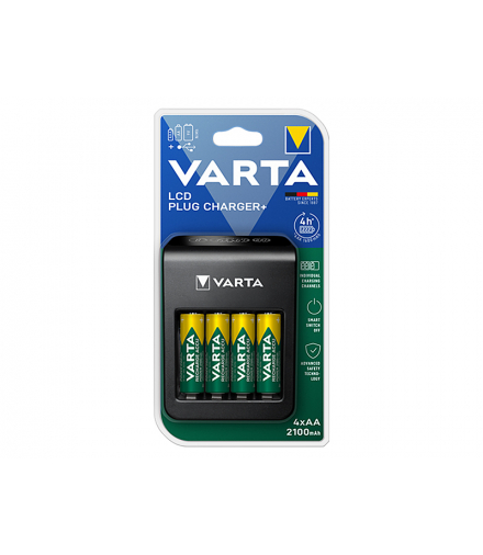 Ładowarka lcd plug+4xaa 2100mah varta 56706 Blow 75-474