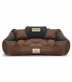 Legowisko dla psa 55x45 Brązowe KingDog AIO CEN-84306