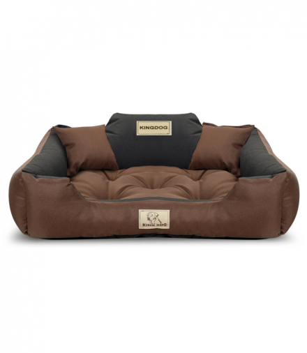 Legowisko dla psa 75x65 Brązowe KingDog AIO CEN-84307