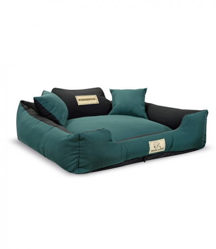 Legowisko rozbieralne antypoślizgowe MM44 75x65cm zielone KingDog AIO CEN-84234