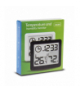 Termometr, higrometr z funkcją zegara, GreenBlue, czarny,GB384B GreenBlue CEN-82599