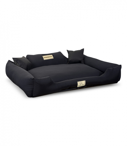 Legowisko rozbieralne antypoślizgowe MM44 115x95cm czarne KingDog AIO CEN-84230