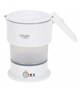 Czajnik składany, silikonowy 0,6L, turystyczny ADLER AD 1377 White
