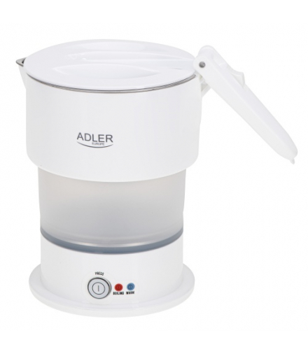 Czajnik składany, silikonowy 0,6L, turystyczny ADLER AD 1377 White
