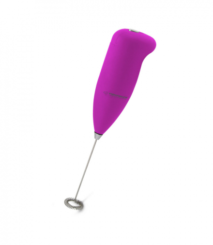 Spieniacz do mleka ręczny latte różowy Esperanza ESP-EKF001P