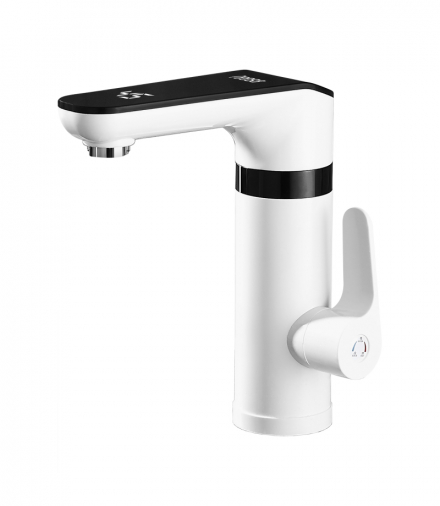 Przepływowy podgrzewacz wody, bateria stojąca biała Teesa LEC-TSA4101