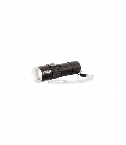 Latarka akumlatorowa alu LED Zoom USB 50/100/Flash, CE, Proline 51030