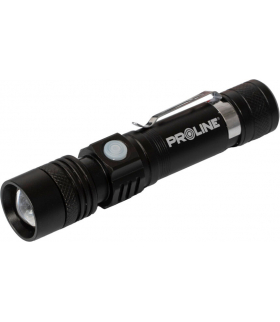 Latarka aluminiowa USB-C, 300lm, Zoom, 3 tryby świecenia, Proline 51042