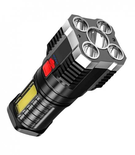 Latarka taktyczna z mocnymi 5 diodami typu T6, wielofunkcyjna ATL ZD153