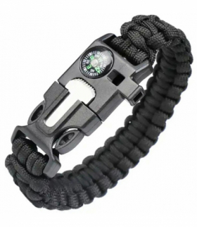 Bransoletka survival 5w1 black ATL DA99