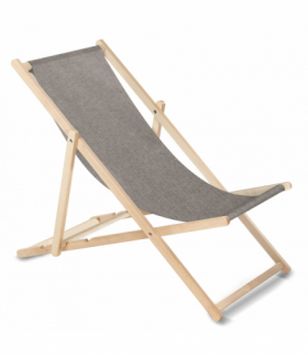 Leżak klasyczny bukowy GB183M Melange szary GreenBlue CEN-72734