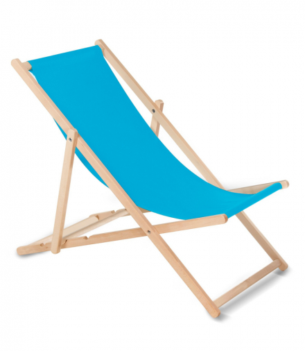 Leżak klasyczny bukowy GB183 błękitny GreenBlue CEN-47623