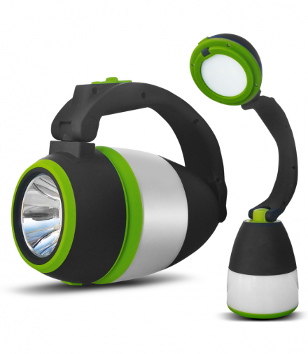 Lampa LED 3w1 Maclean, kempingowa, biurkowa, latarka, 1W, 60-200lm, Cold White 6000K, zasilanie 3xAA 1,5V, MCE294 Maclean CEN-73699