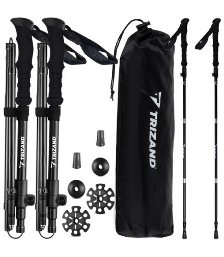 Kije trekkingowe+ akcesoria 2 szt Trizand 24396 00024396