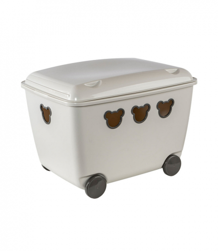 Pojemnik na zabawki 55L BranQ Teddy biały BranQ CEN-68920