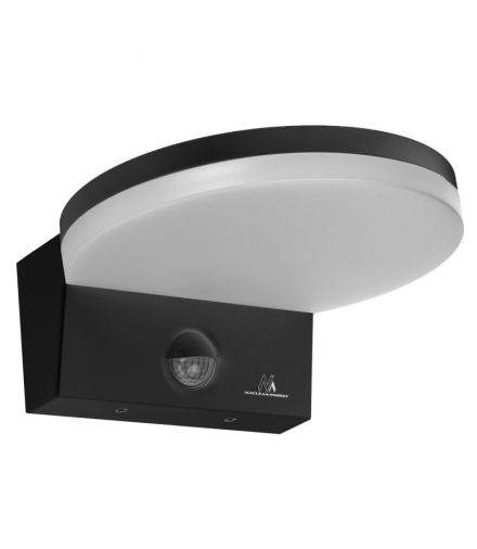 Lampa LED z czujnikiem ruchu Maclean, czujnik ruchu PIR, kolor czarny, 15W, IP65, 1560lm, barwa neutralna biała (4000K) MCE344 B Maclean CEN-85141