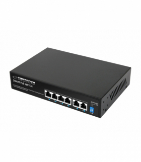 Switch 6-portowy poe 10/100/1000 65w goliath Esperanza ESP-ENS107