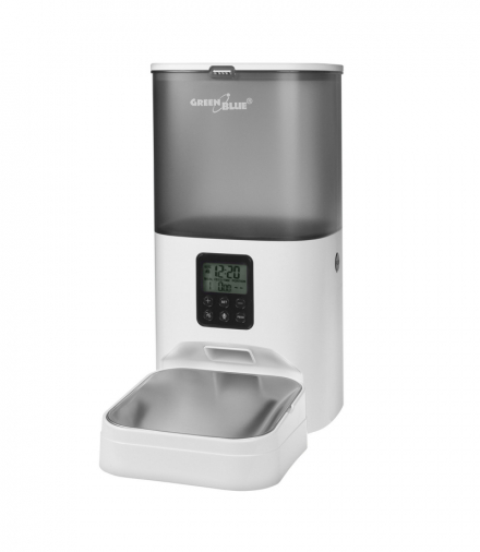 Automatyczny dozownik, podajnik karmy dla zwierząt, 6L, USB 5V1A, GB393 GreenBlue CEN-85746
