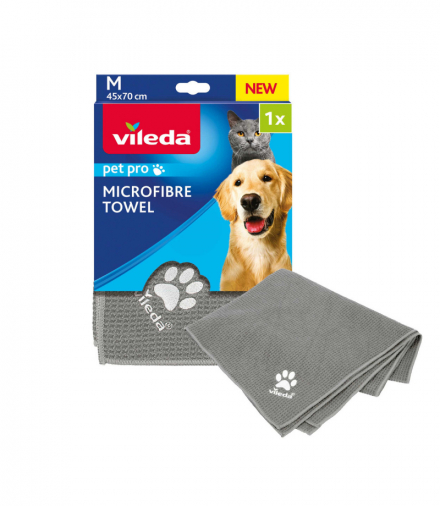 Ręcznik z mikrofibry M, Vileda, Pet Pro Vileda CEN-87237