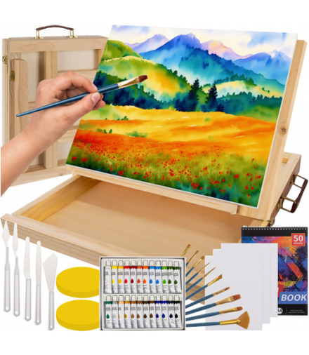 Zestaw do malowania w walizce 45szt. Maaleo 23863 00023863