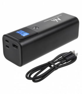 Mobilna bateria Power Bank Maclean, 24600mAh, Power Delivery (PD) 140W, Fast/Quick/Super Charge, 88,56Wh, 2x Typ-C, USB, MCE335 Maclean CEN-83241