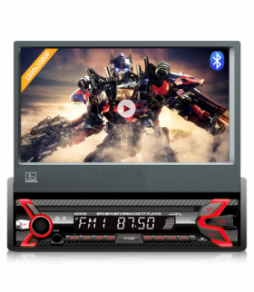 Radioodtwarzacz samochodowy Audiocore, wysuwany dotykowy panel LCD 7" 1080P, MP5, AVI DivX, Bluetooth, RDS, pilot w zestawie, AC Audiocore CEN-63283