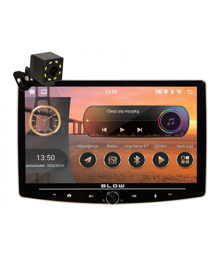 Radio blow cp01 1din 10" android/wifi/gps/carplay obrotowe Blow 78-348