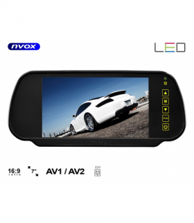 Monitor LCD 7cali w lusterku wstecznym 12V 24V... (NVOX NW701M) NVOX NW701M