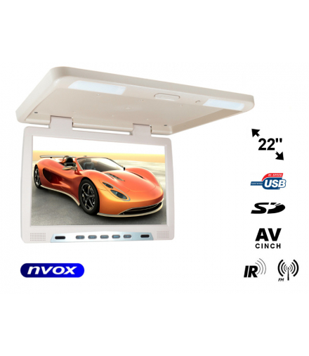Monitor podwieszany podsufitowy LCD 22cali cale LED USB SD IR FM (NVOX RF2289U BE) NVOX RF2289U BE